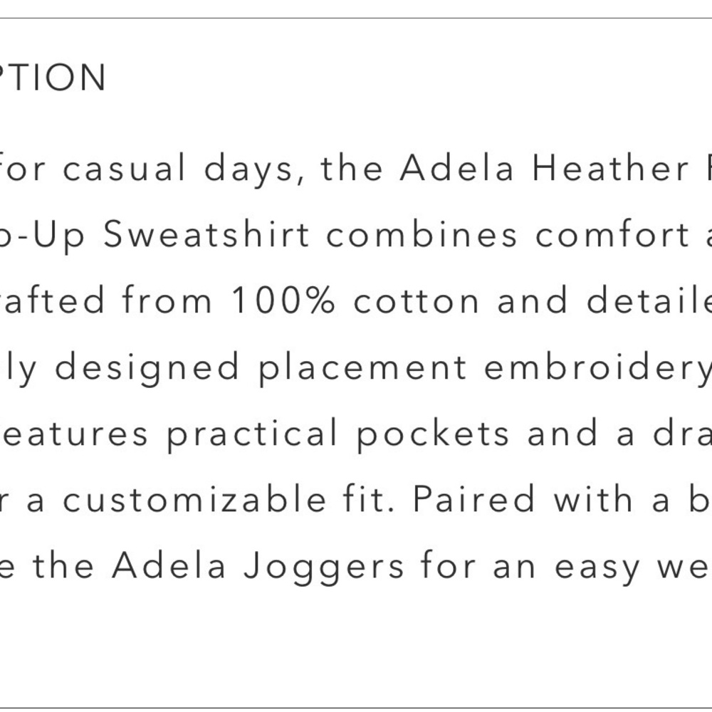 Johnny Was-Adela Heather French Terry Zipup Sweatshirt - Picture 12 of 12